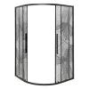 Душевой уголок AvaCan HB 80/90/100/120, Цвет стекла: с рисунком, Цвет профиля: Черный, Выбрать размер: 80х80, изображение 11