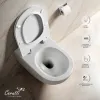 Унитаз  Ceruttispa CT9529  SELLA Aria Tornado подвесной безободковый со смывом торнадо, изображение 4