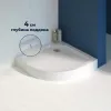 Душевой поддон полукруглый RGW STYLE P, Выбрать размер: 800x800, изображение 2