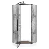 Душевой уголок AvaCan PB 90/100, Цвет стекла: с рисунком, Цвет профиля: Черный, Выбрать размер: 90х90, изображение 20