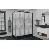Душевой уголок AvaCan FB2 матовое с рисунком/черный, Цвет стекла: матовое с рисунком, Цвет профиля: Черный, Выбрать размер: 170-190х90, изображение 22