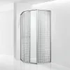 Душевой уголок RGW SV-82 "L/R" хром профиль, Цвет стекла: Черная вуаль, Цвет профиля: Хром, Выбрать размер: 800x800, Ориентация: левый сдвиг, изображение 3