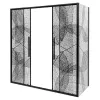 Душевой уголок AvaCan FB2  с рисунком/черный, Цвет стекла: с рисунком, Цвет профиля: Черный, Выбрать размер: 170-190х90, изображение 33