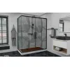 Душевой уголок AvaCan FB2  с рисунком/черный, Цвет стекла: с рисунком, Цвет профиля: Черный, Выбрать размер: 170-190х90, изображение 26