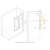 Шторка на ванну RGW SC-011B, Цвет стекла: прозрачное, Цвет профиля (вариация): Черный, Выбрать размер: 110, изображение 4