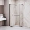 Душевой уголок RGW SV-82Gr "L/R" прозрачное/серый, Цвет стекла: прозрачное, Цвет профиля: Серый, Выбрать размер: 900x900, Ориентация: левый сдвиг, изображение 4