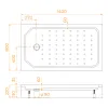 Душевой поддон прямоугольный RGW STYLE 90  80х140, изображение 12