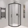 Душевой уголок RGW PA-51B, Цвет стекла: прозрачное, Цвет профиля (вариация): Черный, Выбрать размер: 100x100, изображение 6