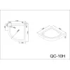 Душевой поддон Black&White  QC-10  100х100, изображение 4