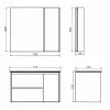 COMFORTY. Тумба-умывальник "Бремен-90" дуб белый с раковиной COMFORTY 9090EL, изображение 5