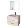 Мебель для ванной: COMFORTY. Тумба-умывальник "Лаура-60-2"/ "75-2"  подвесная белый глянец с раковиной Quadro 1 в магазине Акватория