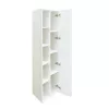 COMFORTY. Шкаф-колонна "Милан-40" белый глянец, изображение 2