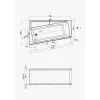 Ванна 1Marka DIRECT  L/R, Выбрать размер: 170x100, Ориентация: Левая, изображение 11