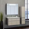 Мебель для ванной: Тумба с раковиной для ванной комнаты OPADIRIS Кристалл-90 титан/белый 1 в магазине Акватория