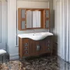 Мебель для ванной: Тумба с раковиной OPADIRIS Мираж-120 Светлый орех 1 в магазине Акватория