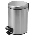 Gedy G-Potty  круглый контейнер для мусора с педалью  5 литров  крышка soft close   зачищ. хром