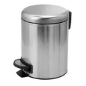 Gedy G-Potty  круглый контейнер для мусора с педалью  3 литра  крышка soft close   зачищ. хром