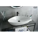 Накладная белая раковина для ванной Gid N9062