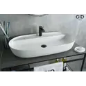 Накладная белая раковина для ванной Gid N9347