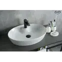Накладная белая раковина для ванной Gid N9436