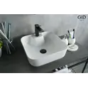 Накладная белая раковина для ванной Gid N9443