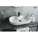 Накладная белая раковина для ванной Gid N9446b