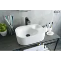 Накладная белая раковина для ванной Gid N9266