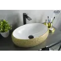 Накладная цветная раковина для ванной Gid Nc433
