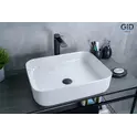 Накладная раковина для ванной Gid D1304 белая