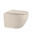 Унитаз ABBER Bequem AC1101MBE подвесной  бежевый матовый, безободковый