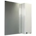 COMFORTY. Зеркало-шкаф "Амстердам-75/95" белый глянец