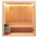 Финская сауна Frank 800 серия, 1 полка, липа/кедр