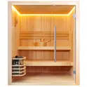 Финская сауна Frank 810 серия, 2 полки, кедр/липа