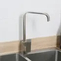Смеситель д/кухни MELANA-F8113 нерж.сталь, однорычажный, сатин, высокий излив