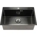 Мойка D6545HB MELANA ProfLine 3,0/220 ГРАФИТ врезная