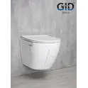 Безободковый подвесной унитаз микролифт дюропласт Gid Ws2198
