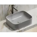 Умывальник чаша Ceramica Nova накладная прямоугольная (цвет Серый Матовый) Element 505*380*150мм