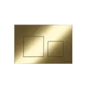 Кнопка смыва CERAMICANOVA Balance, клавиши Square, цвет брашированное золото, арт. CN12-002BG