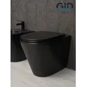 Приставной безободковый унитаз микролифт дюропласт Gid TRS-263BM