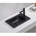 Встраиваемая сверху черная матовая раковина для ванной Gid Bm3340