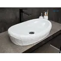 Накладная белая раковина для ванной Gid 777s