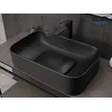 Накладная черная матовая раковина для ванной Gid Bm9598