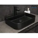 Накладная черная матовая раковина для ванной Gid Bm9550