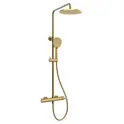Душевая стойка AVS Pulse брашированное золото