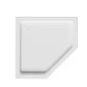 Душевой поддон ABBER AD3B080/AD3B090 трапеция, акриловый, белый
