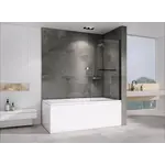 Шторка на ванну ABBER Ewiges Wasser с полотенцедержателем