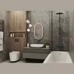 Зеркало ACWEN "Prime White " 45х80 в МДФ раме без подсветки