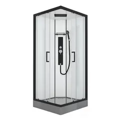 Душевая кабина без пара Black&White G8002 90х90 см