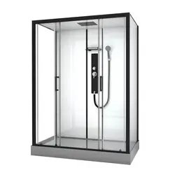 Душевая кабина без пара Black&White G8010 85х160 см прямоугольная