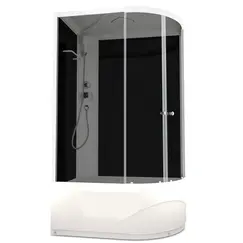 Душевая кабина DOMANI-Spa Delight 128 высокий поддон тонированное стекло 120х80 см